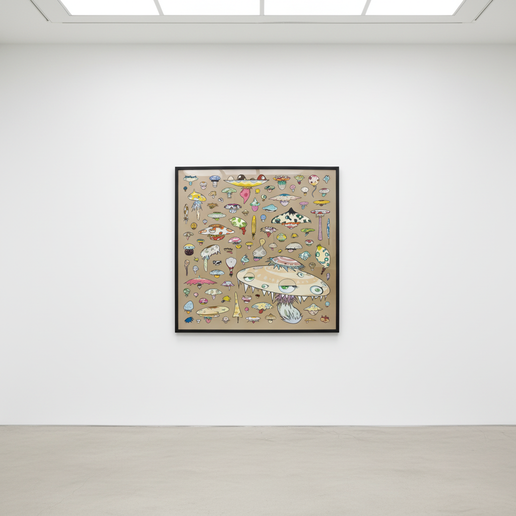 Takashi Murakami - Champignons, 2002, Lithograph