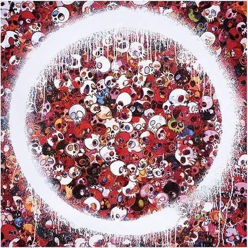 Takashi Murakami - Enso: Memento Mori Red, 2016, Offset lithograph