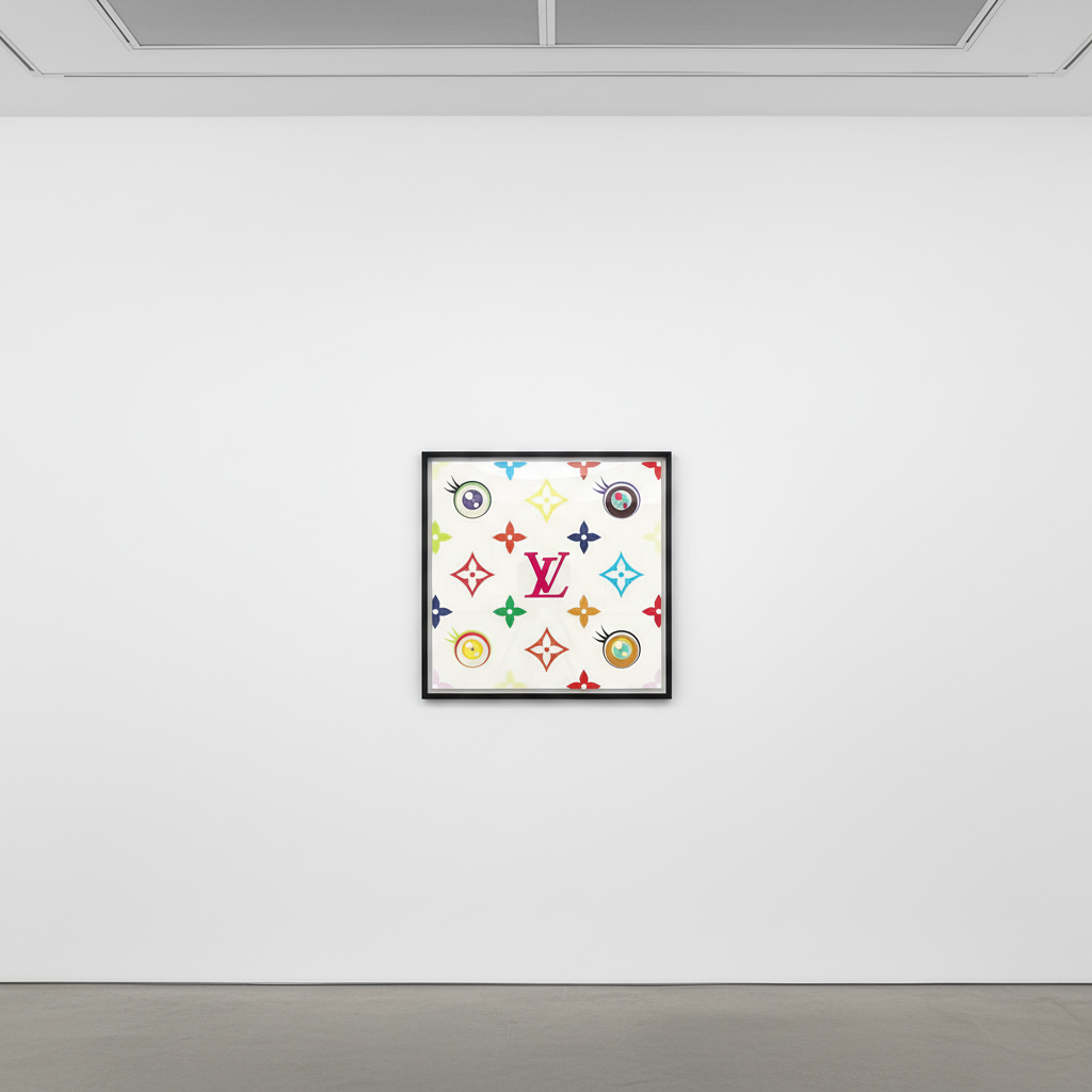 Takashi Murakami - Eye Love Superflat on White, 2003, Screenprint