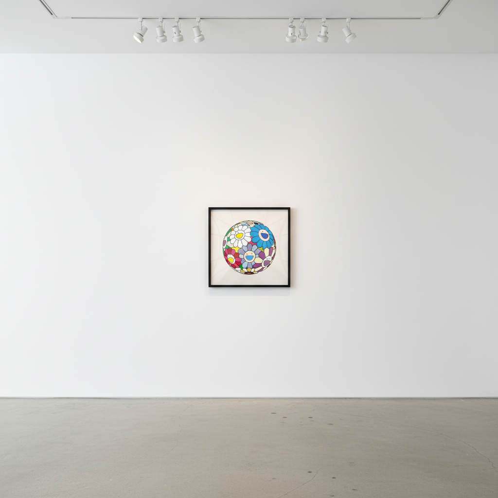 Takashi Murakami - Festival Flower Decoration, 2018, Offset print with silver and high gloss varnishing