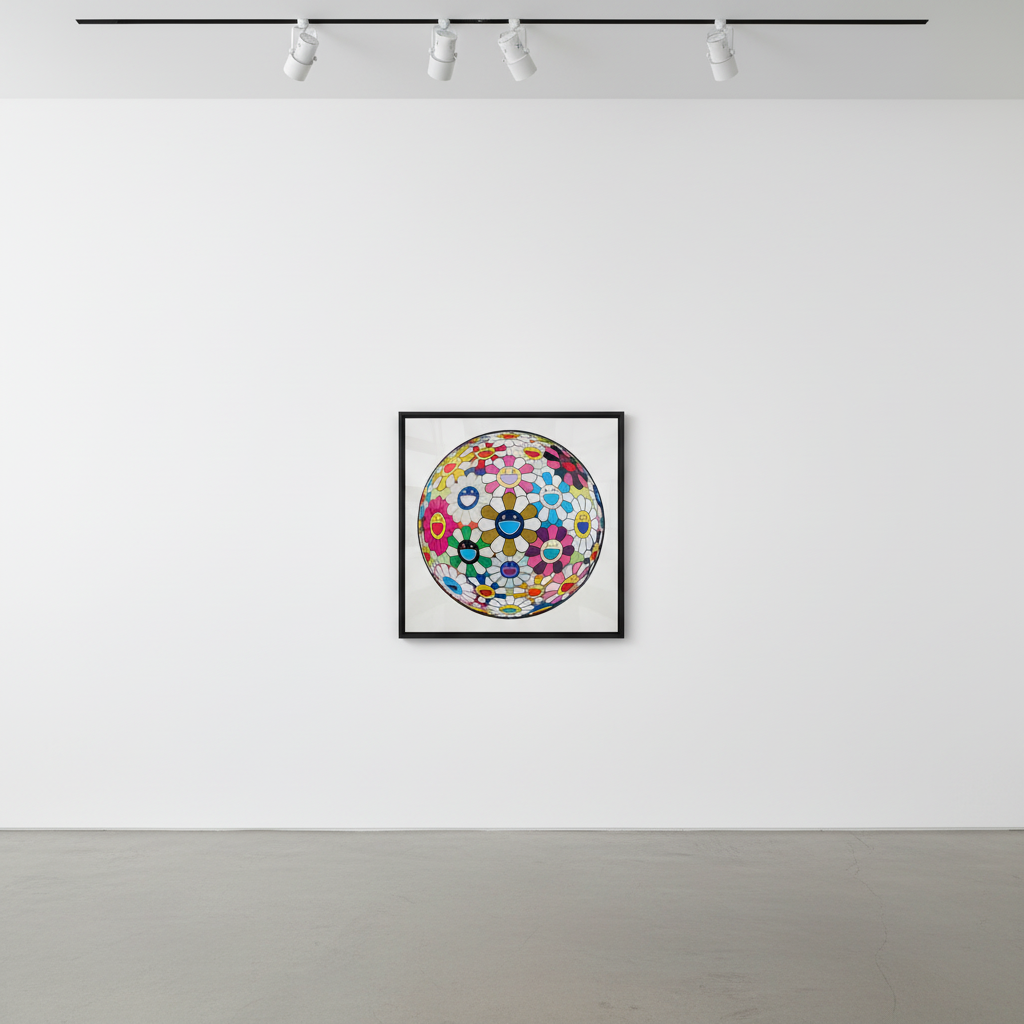 Takashi Murakami - Flower Ball (Autumn 3D), 2004, Lithograph