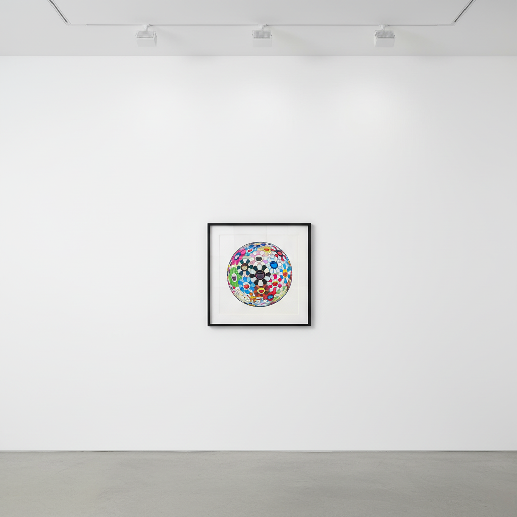 Takashi Murakami - Flower Ball (Blood 3D), 2007, Lithograph