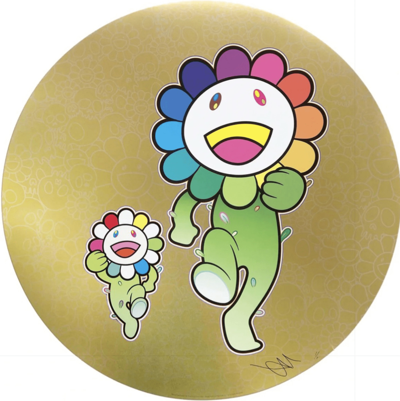 Takashi Murakami - Flower Parent and Child, Rum Pum Pum!, 2022, Offset Lithograph