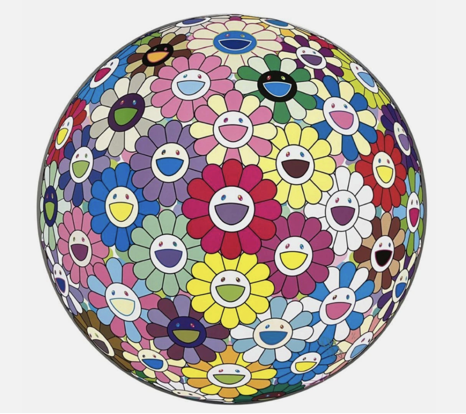 Takashi Murakami - Flowerball: Colorful, Miracle, Sparkle, 2022, Offset print, cold stamp and high gloss varnishing
