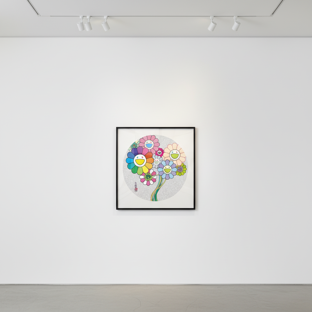 Takashi Murakami - Flowers For Algernon, 2025, 4c offset print + cold stamp + high gloss varnishing