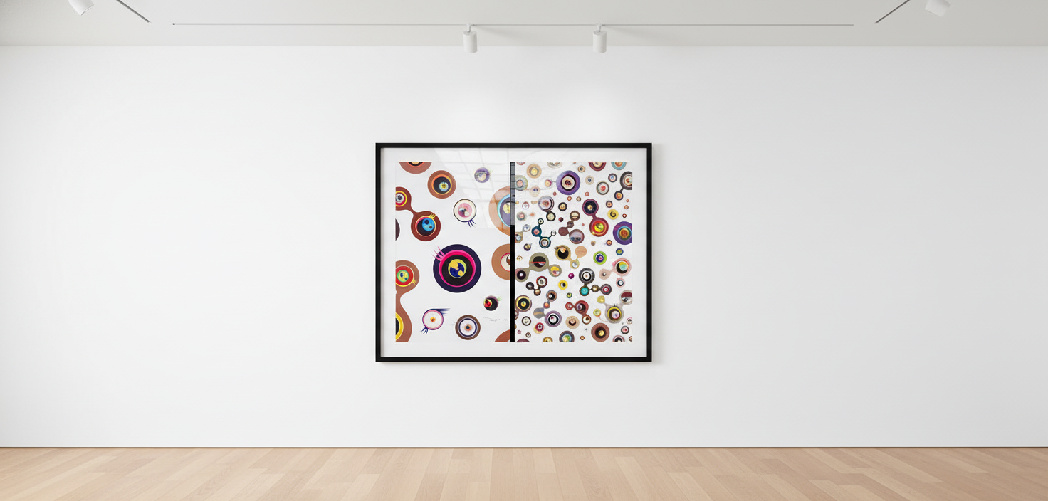 Takashi Murakami - Jellyfish Eyes on White, 2006, Lithograph