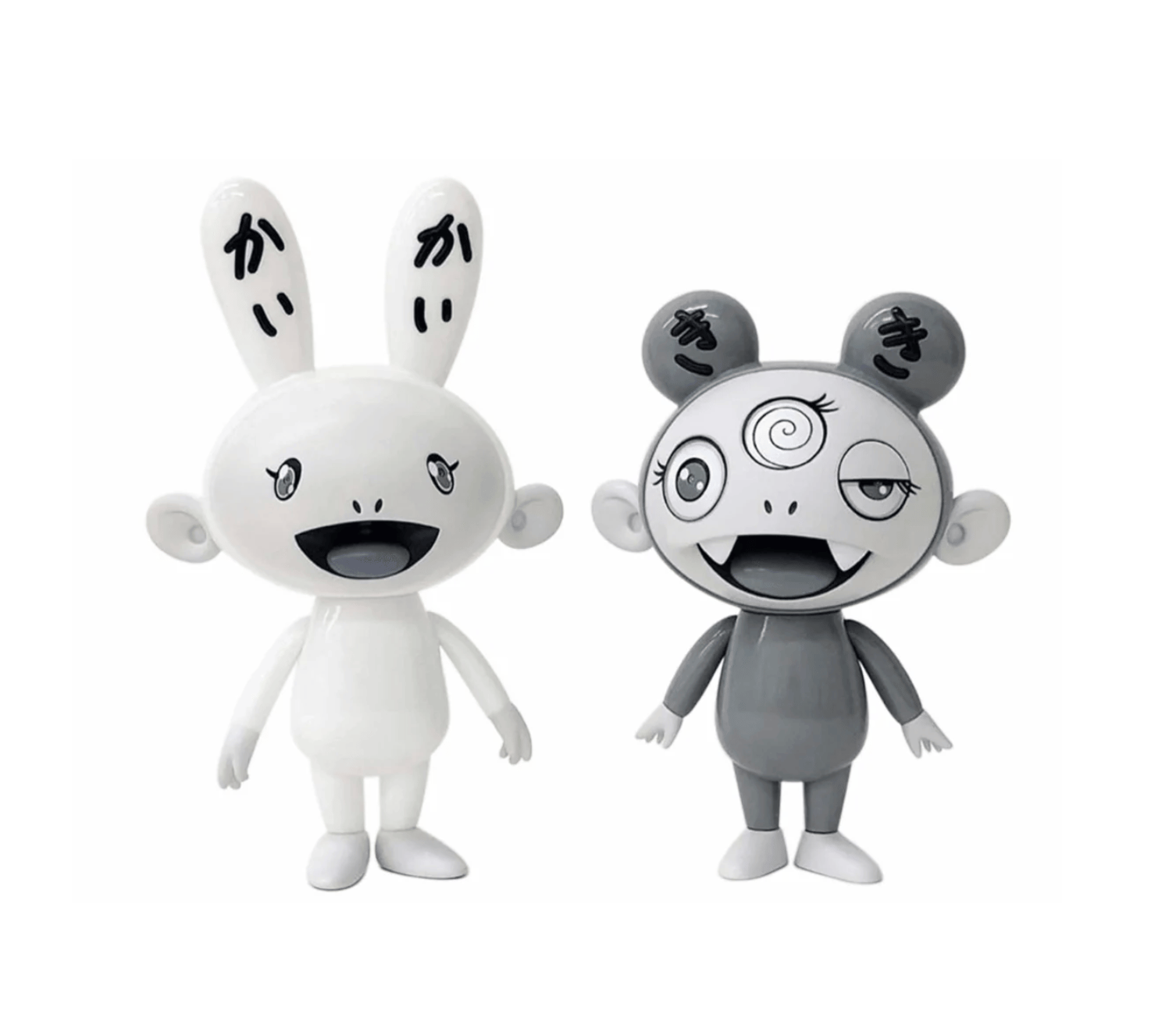 Takashi Murakami - KaiKai and Kiki, 2020, FRP, urethane paint, stainless steel, wood
