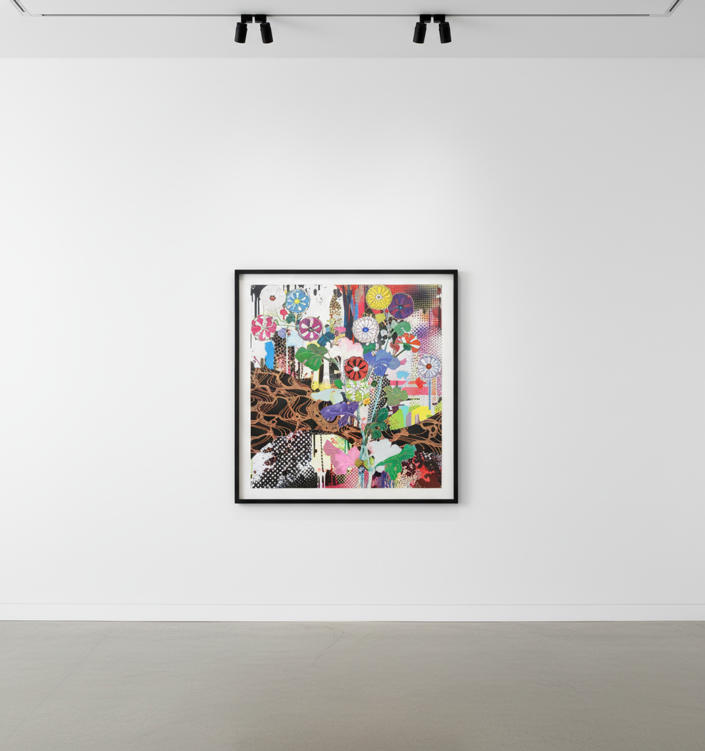 Takashi Murakami - Korin, Kyoto, 2020, Offset print with cold stamp and high gloss varnishing