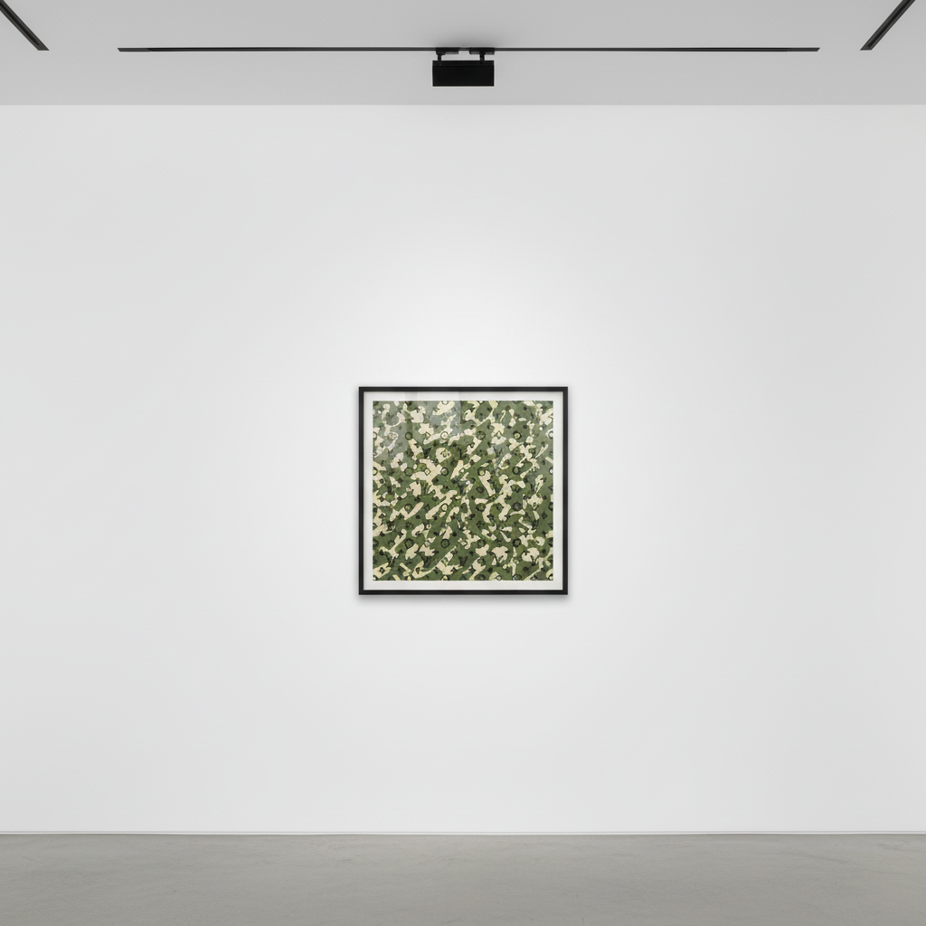 Takashi Murakami - LV Monogramouflage, 2008, Screen print on canvas