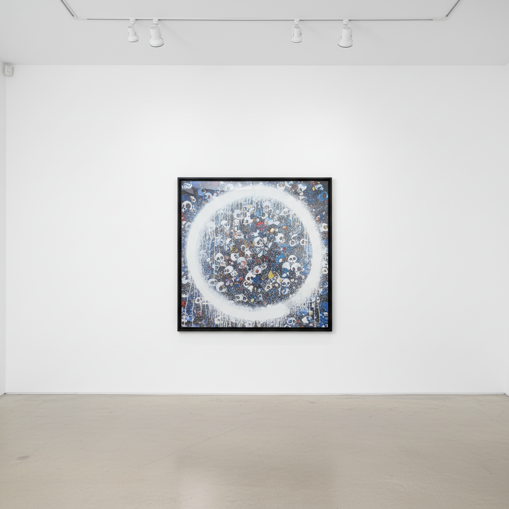 Takashi Murakami - Memento Mori Red On Blue, 2015, Lithograph