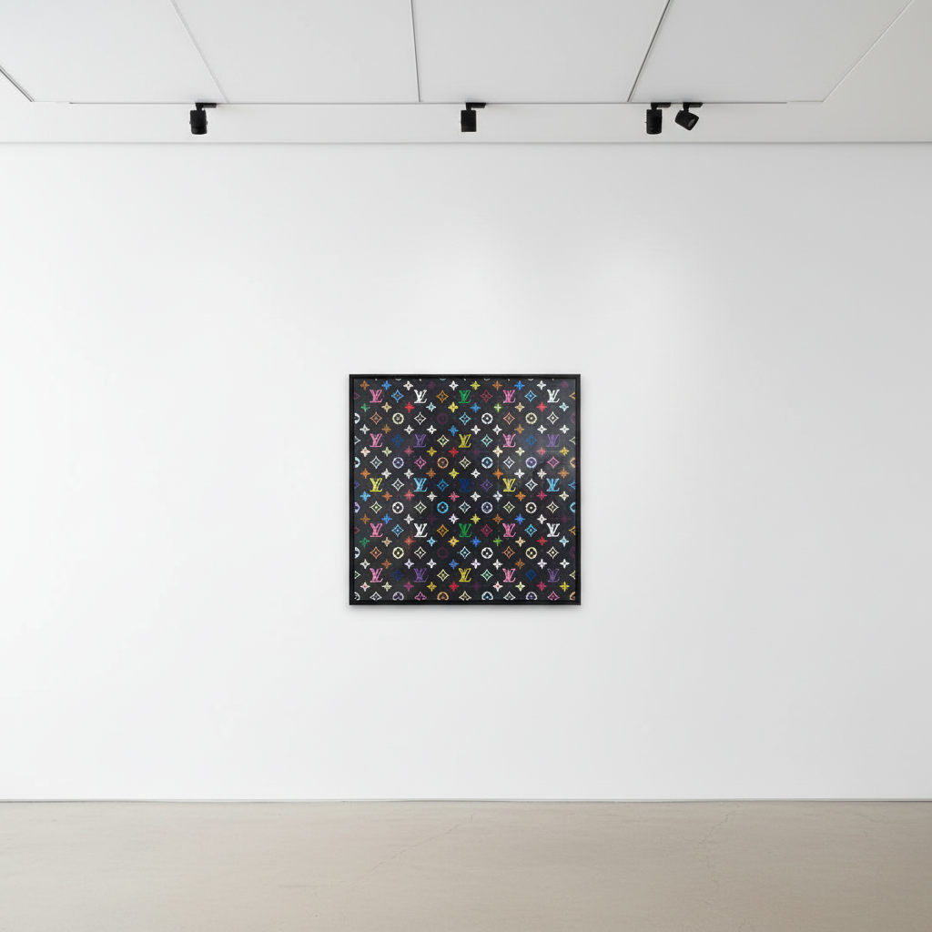 Takashi Murakami - Monogram Multicolour on Black, 2007, Screenprint