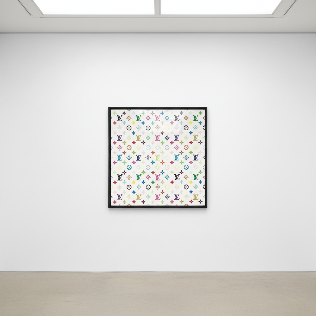 Takashi Murakami - Monogram Multicolour on White, 2007, Screenprint