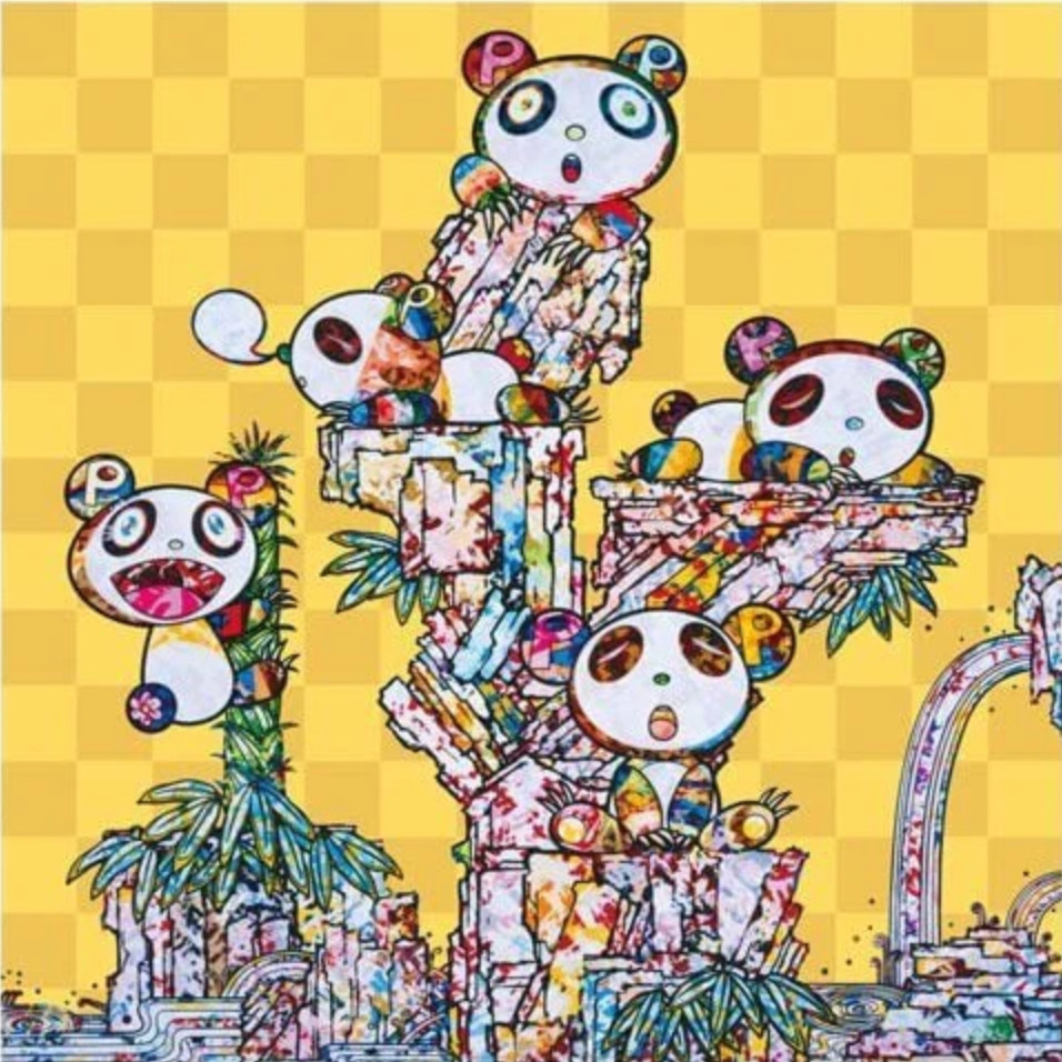 Takashi Murakami - Panda Cubs 2, 2019, Offset print, framed