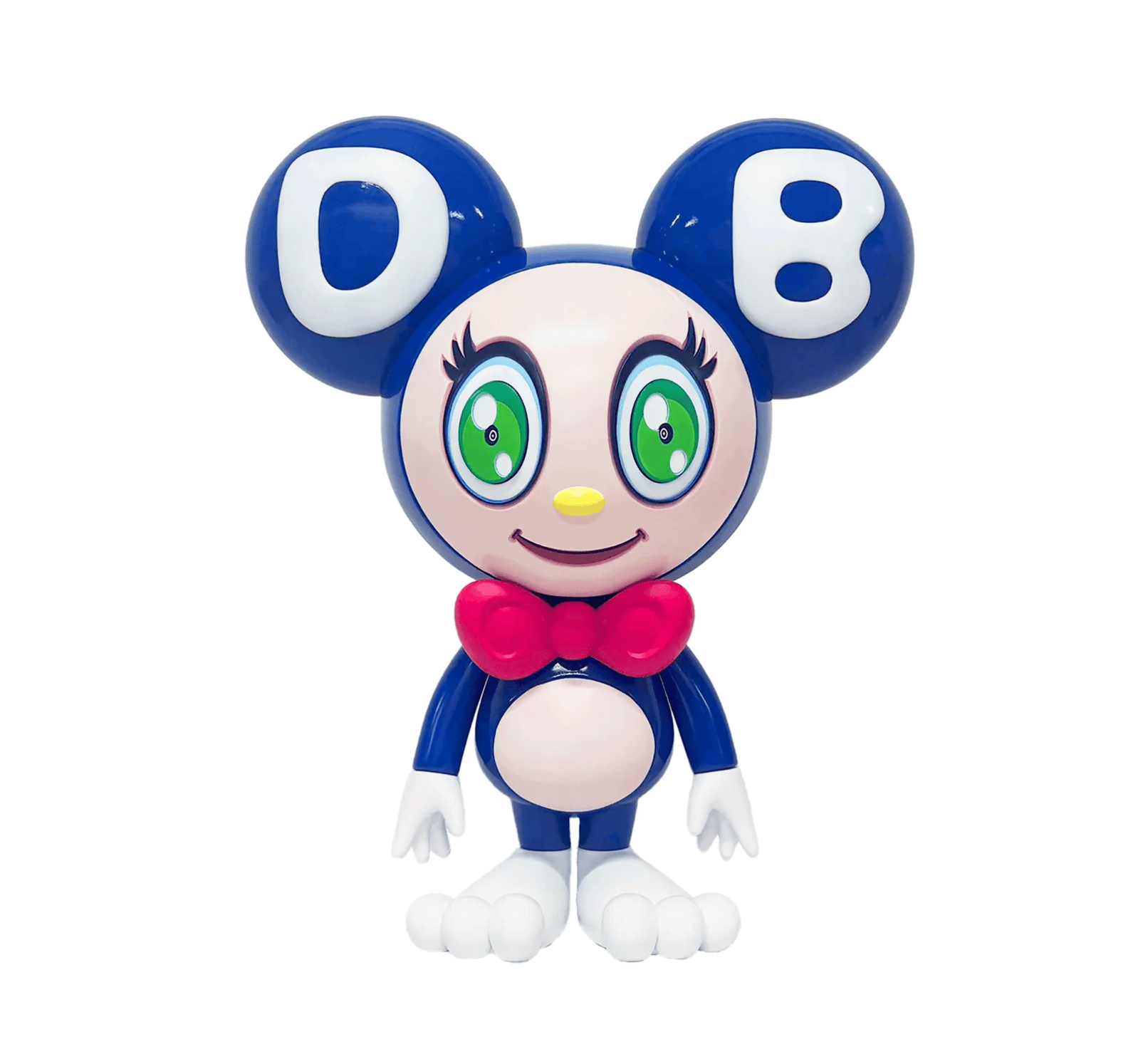 Takashi Murakami - Untitled (Blue), 2020, FRP, urethane paint, stainless steel, wood