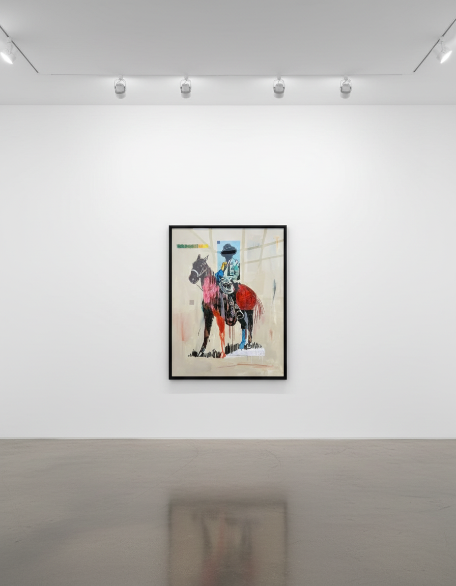 Terry Urban - Living to be Lying by Your Side, 2025, Acrylic, oil, pastel, ink on canvas