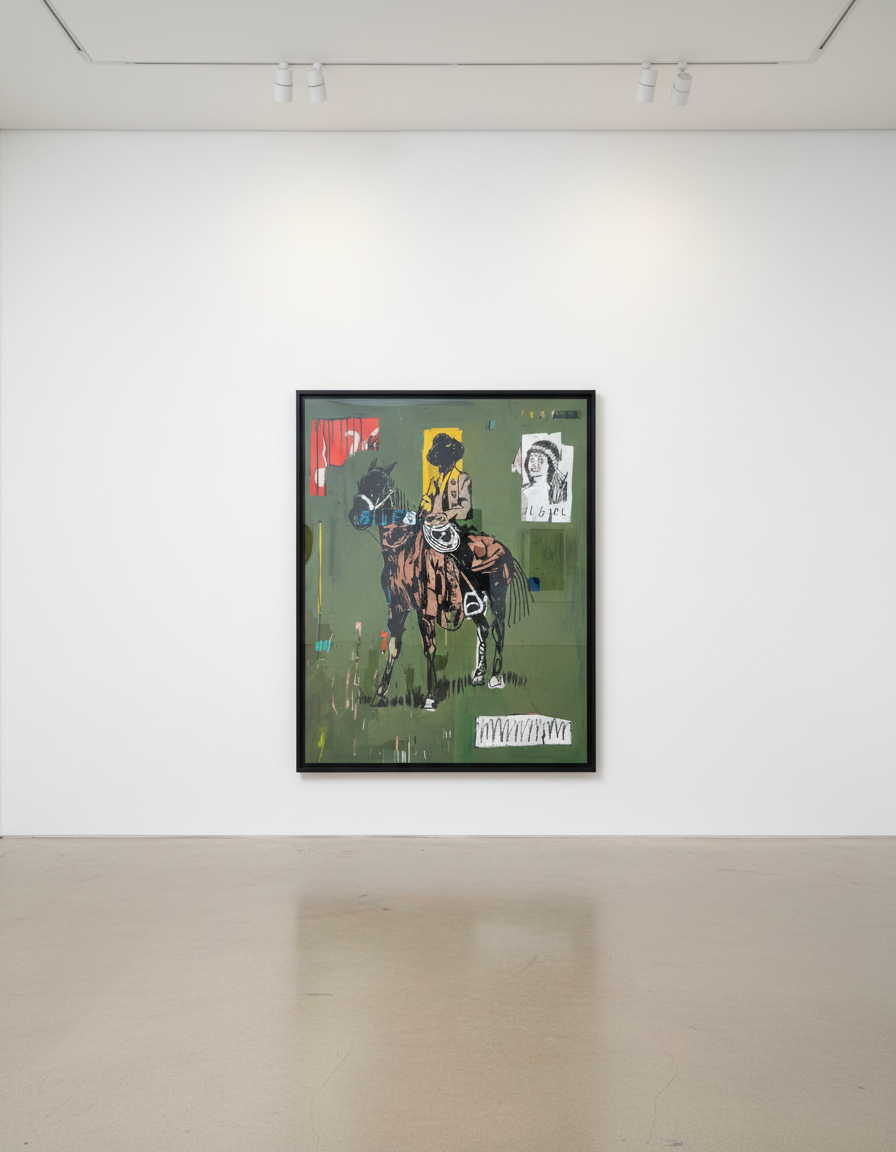 Terry Urban - Ol' Girl Blues, 2025, Acrylic, oil, pastel, ink, aerosol on canvas