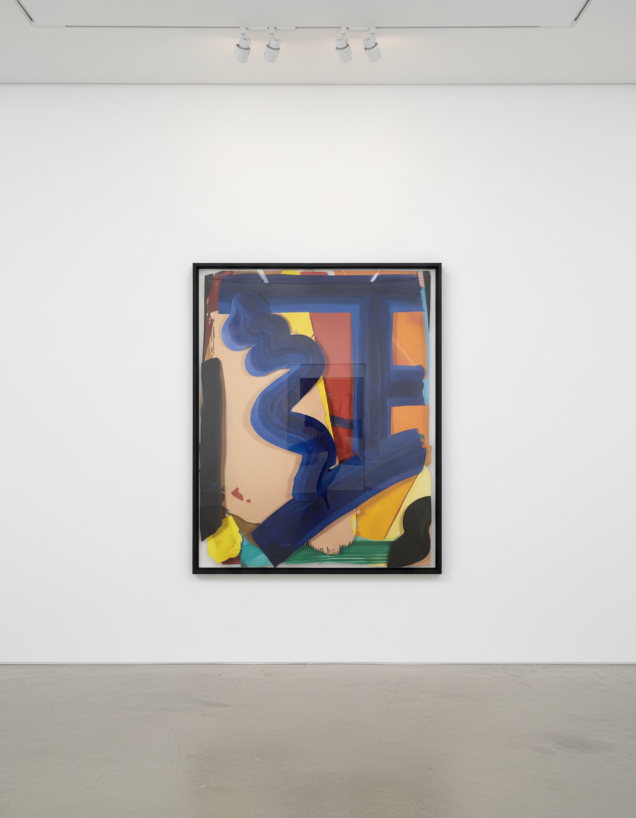 Tom Wesselman - Back To Blue, 1998, Oil on aluminum