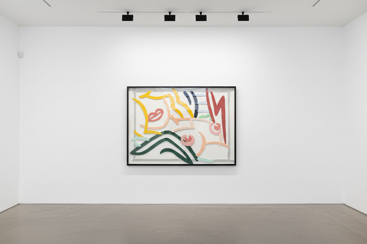 Tom Wesselman - Bedroom Blonde Black and Green Pillows, 1986, Enamel on cut-out aluminum