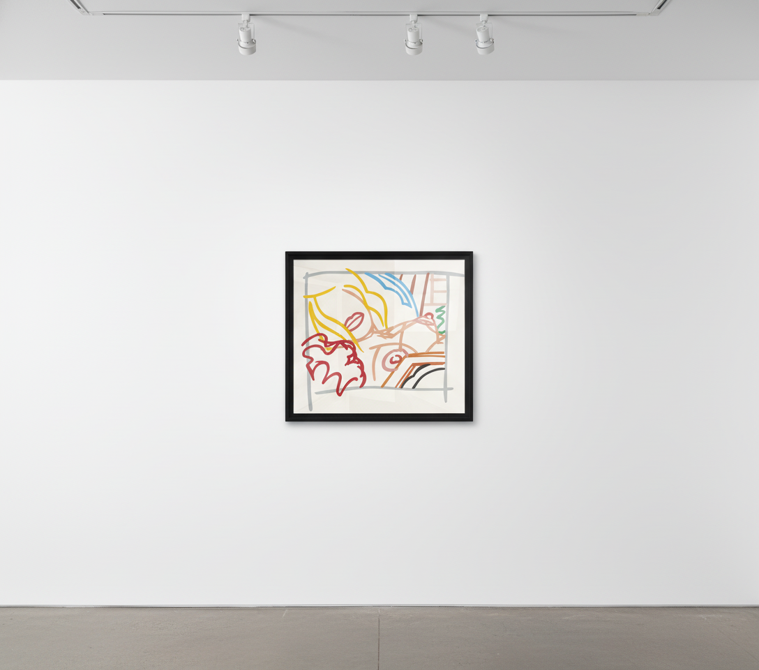 Tom Wesselman - Bedroom Blonde Doodle With Photo, 1988, Screen print