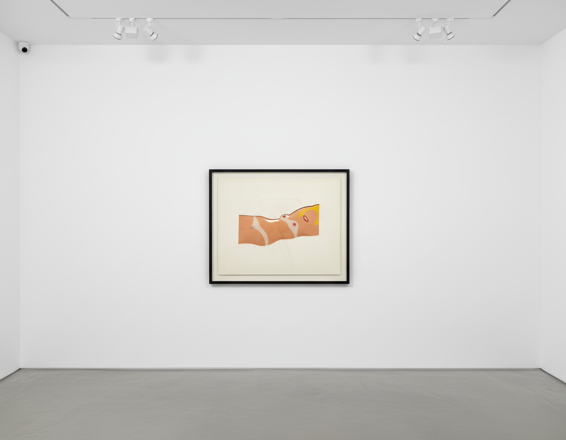 Tom Wesselman - Great American Nude Cut Out Nude, 1965, Screen print in colors on formed vinyl with die-cut mat