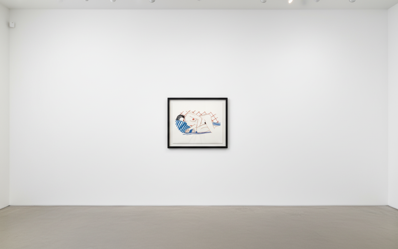 Tom Wesselman - Monica Asleep On Blanket, 1985-2004, Alkyd oil on cut-out steel