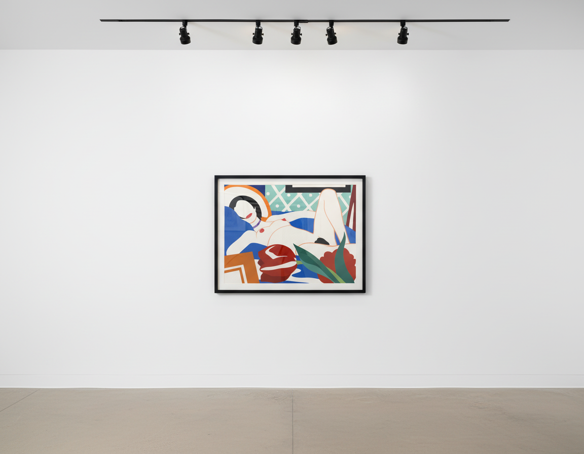 Tom Wesselman - Monica With Tulips, 1989, Screen print
