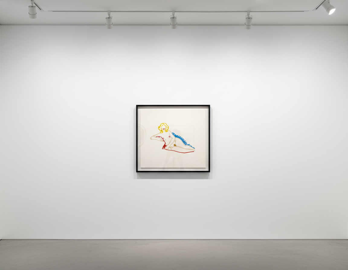 Tom Wesselman - Rosemary Lying On One Elbow, 1989, Laser-cut steel with alkyd oil