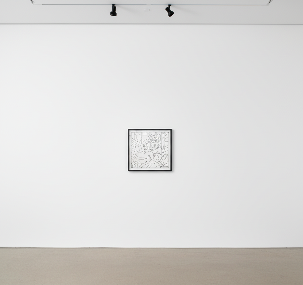 Tom Wesselman - Sunset Nude With The Dream Study, 2003, Pencil on paper