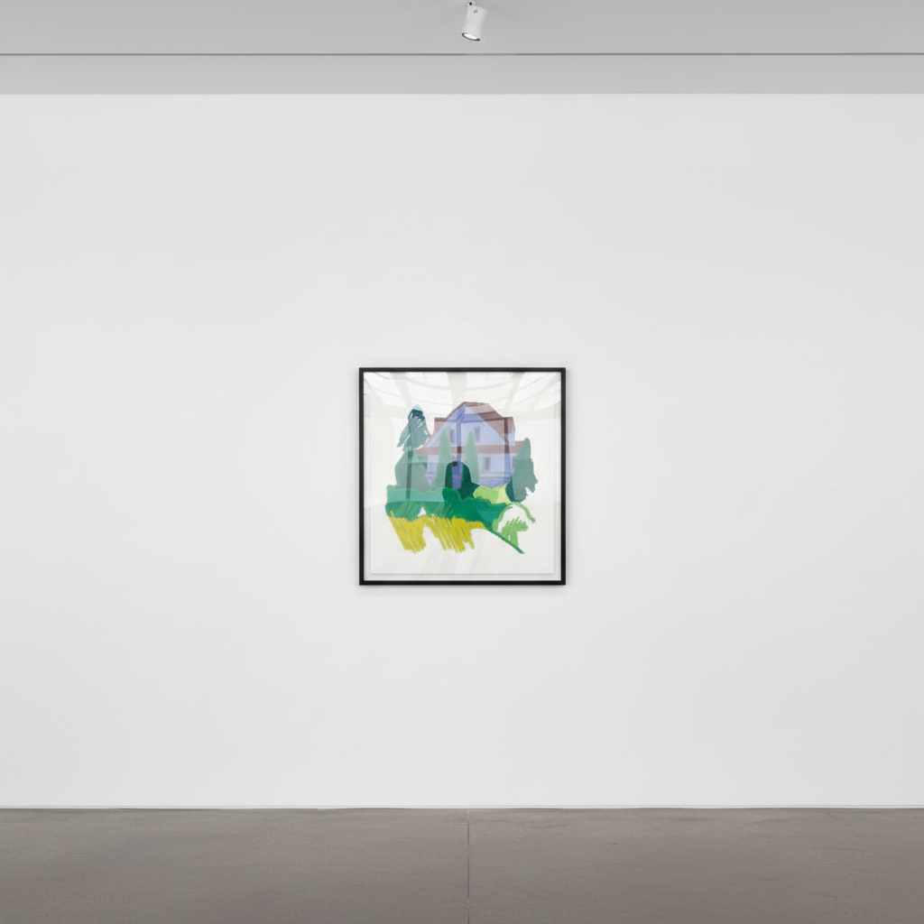 Tom Wesselman - Tennanah Lake House, 1992, Alkyd on cut out steel