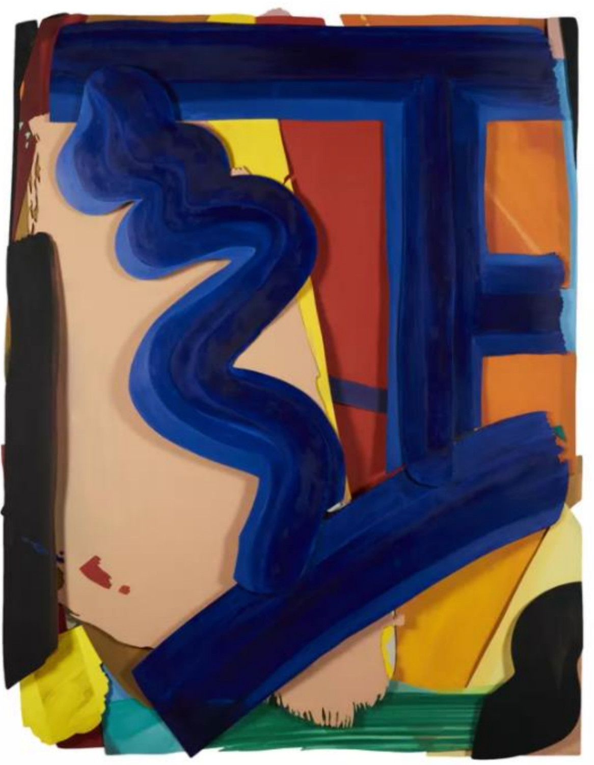 Tom Wesselmann - Back To Blue, 1998, Oil on aluminum