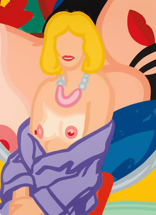 Tom Wesselman - Claire Sitting with Robe Half Off (Vivienne), 1993, Silkscreen
