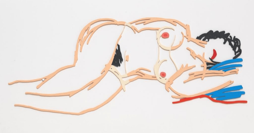 Tom Wesselman - Hedy Sleeping, 1962-90, Alkyd on cut-out steel