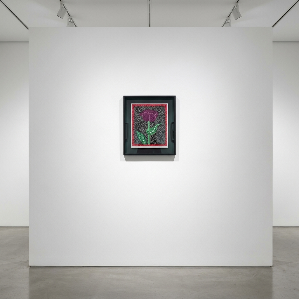 Yayoi Kusama - Tulipe (I), 2000, Screenprint (lamé) on BFK Rives paper