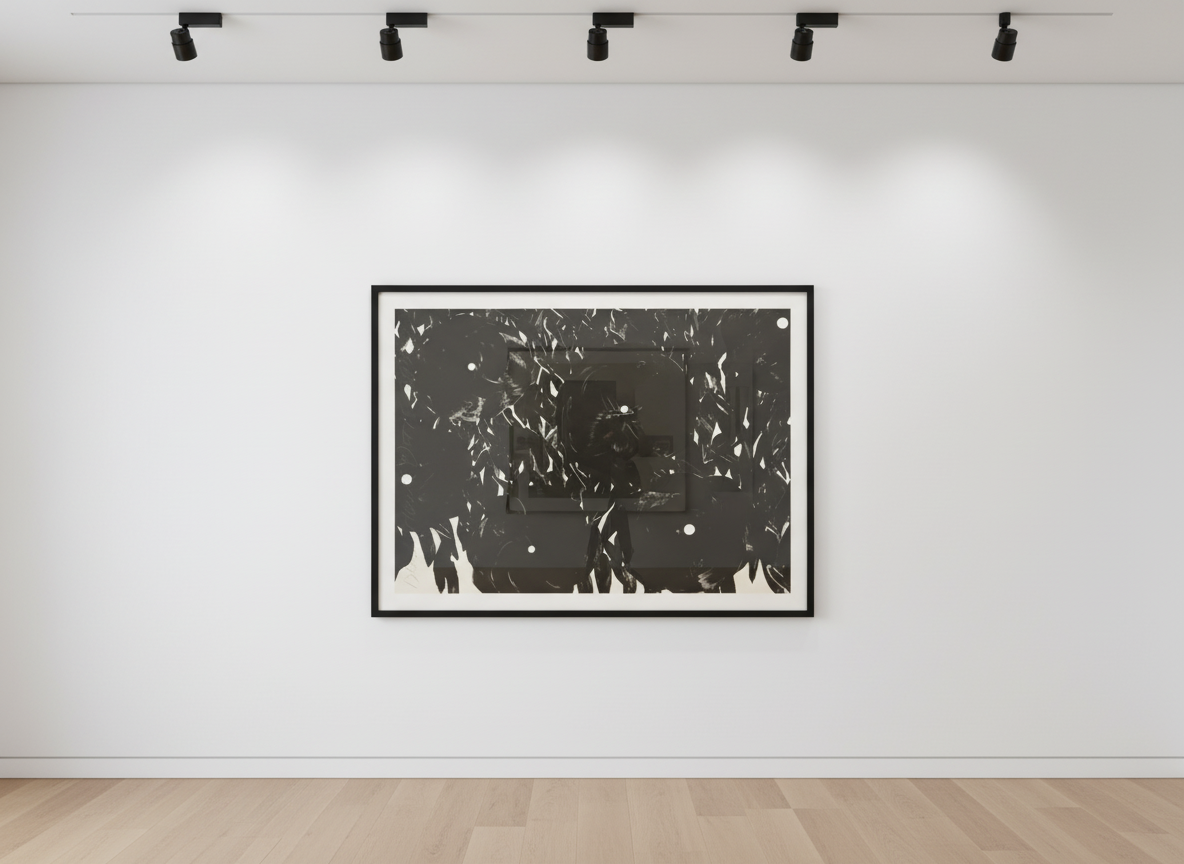 Donald Sultan - Black Flowers October 15, 1996, Lithograph