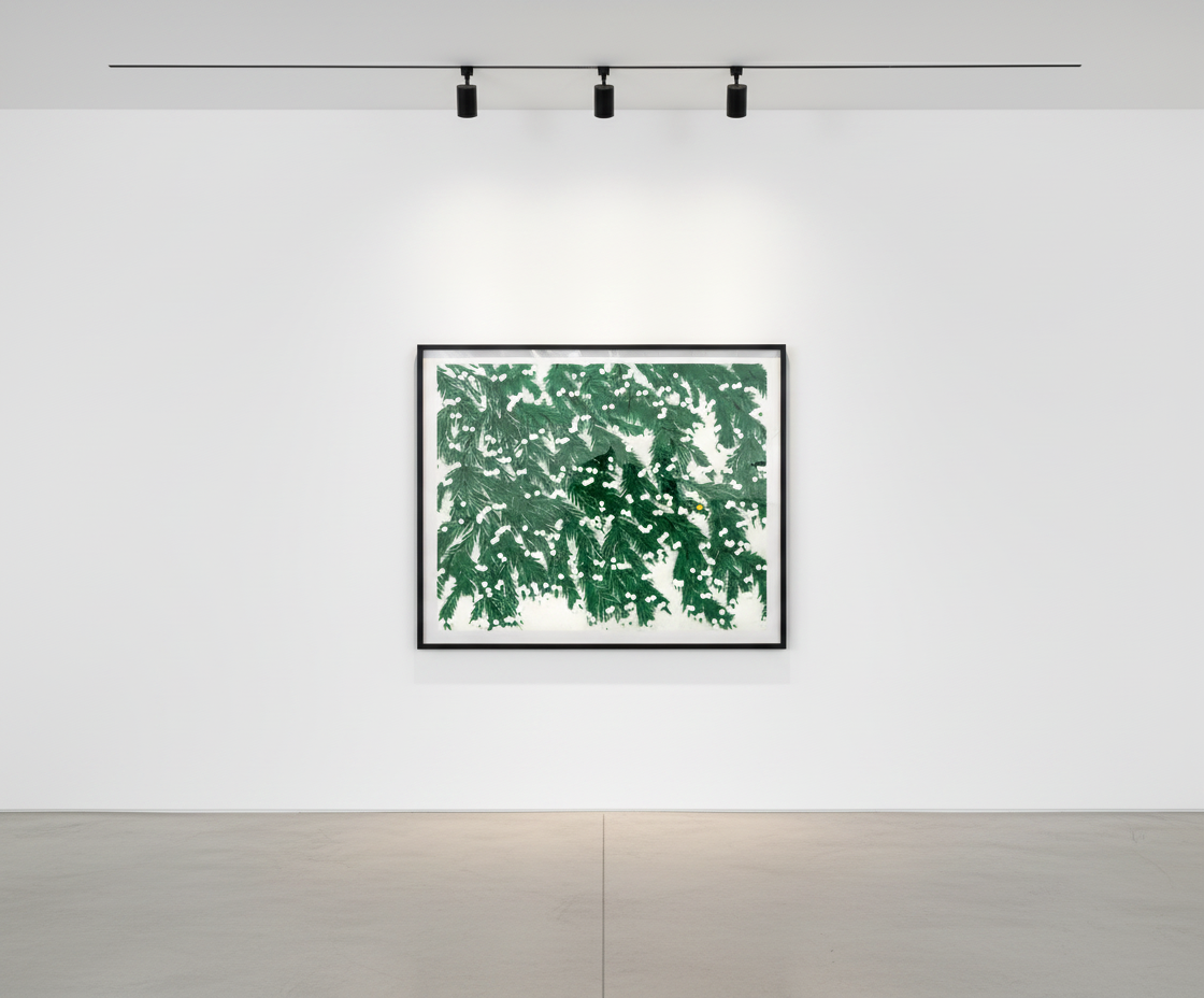 Donald Sultan - Mimosa, April 12, 2023, Archival pigment ink print on 315 gsm fine art paper