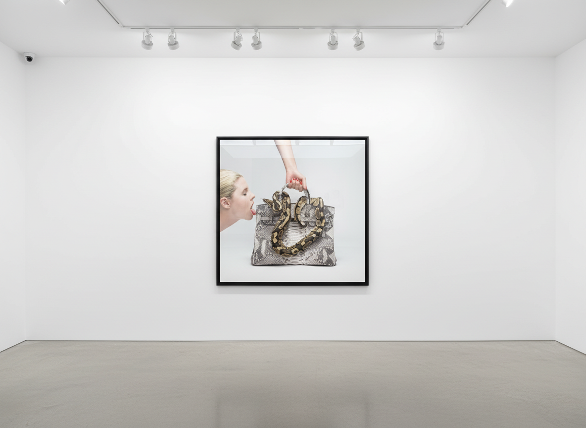 Tyler Shields - Birkin Bite, 2016, Digital C Print