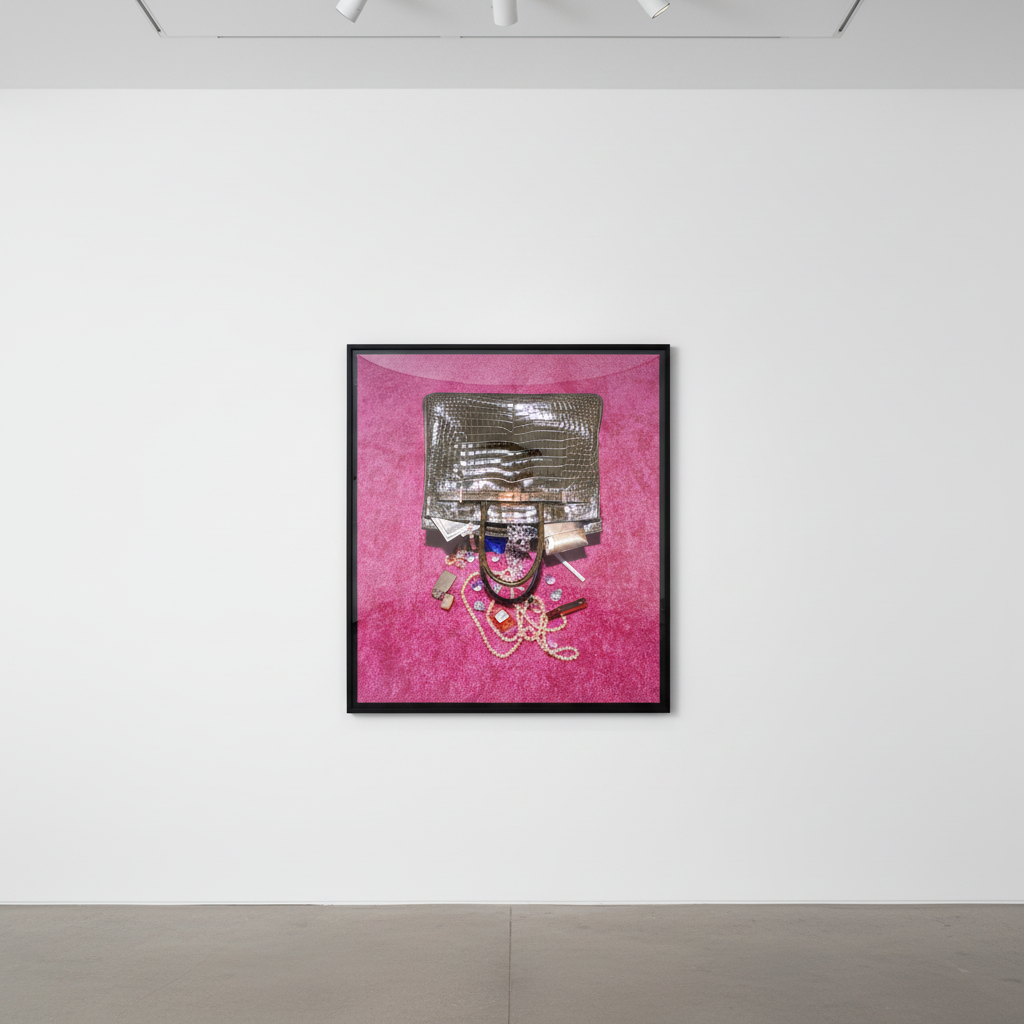 Tyler Shields - Birkin Spill, 2021, Digital c print