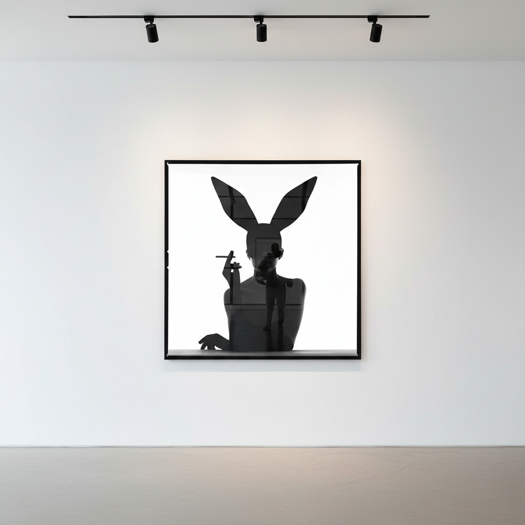 Tyler Shields - Bunny Silhouette III, 2021, Digital c print