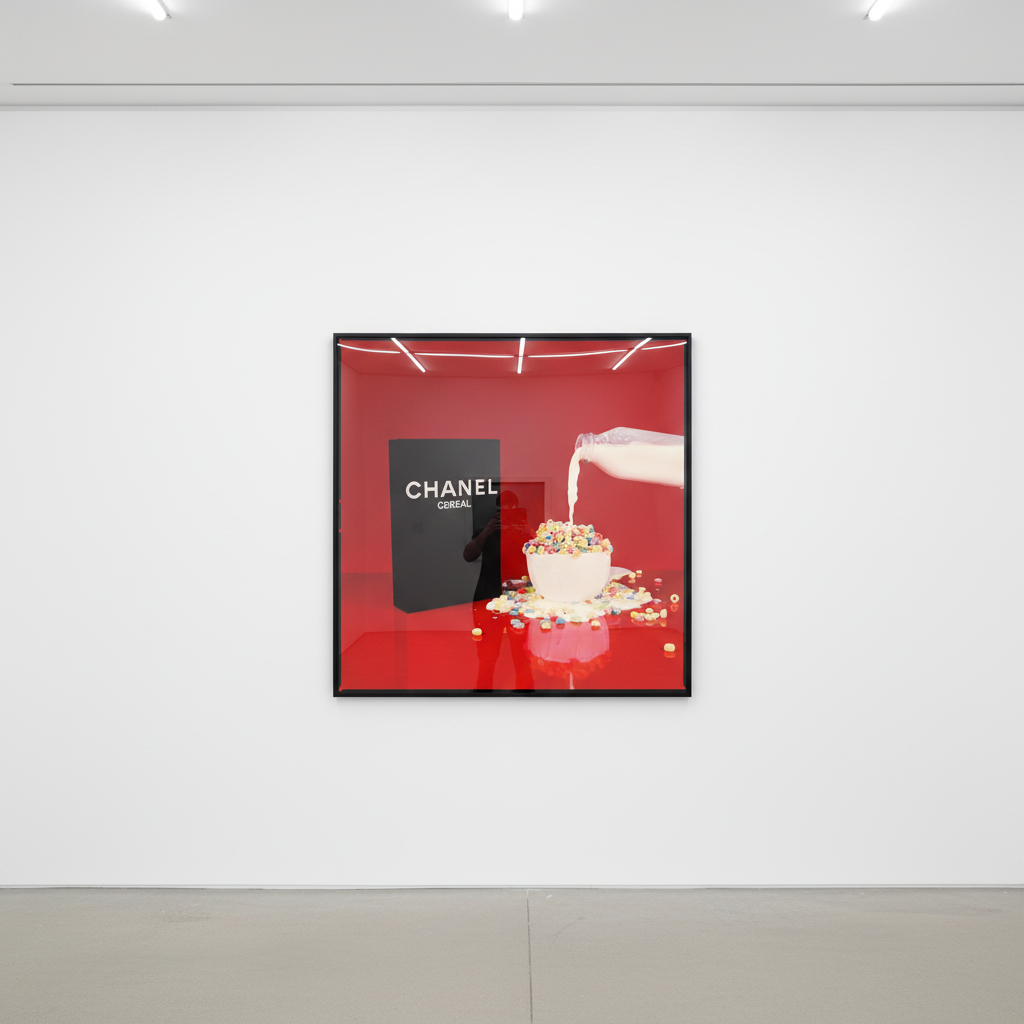 Tyler Shields - Chanel Cereal II, 2021, Digital c print
