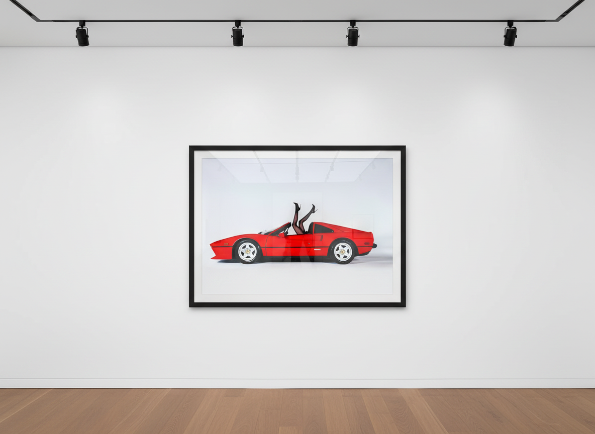 Tyler Shields - Ferrari Legs, 2022, Chromogenic Print
