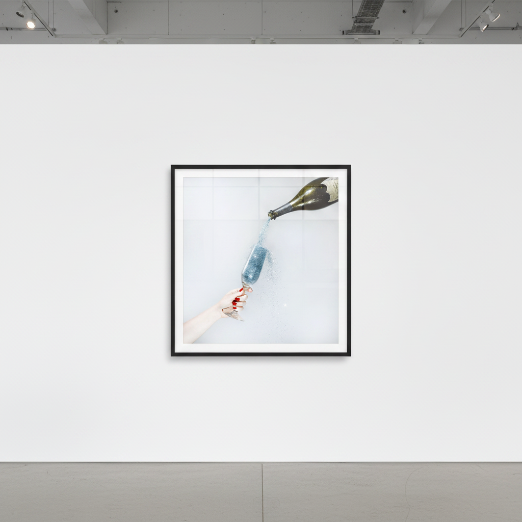 Tyler Shields - Glitter Champagne, 2019, Digital c print