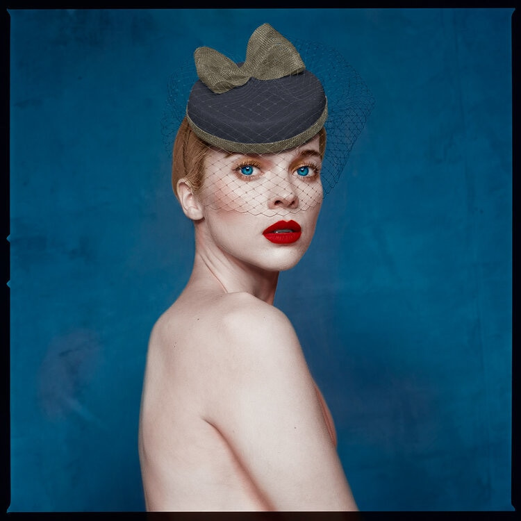 Tyler Shields - Hannah Colorized, 2020, Dye Transfer Print