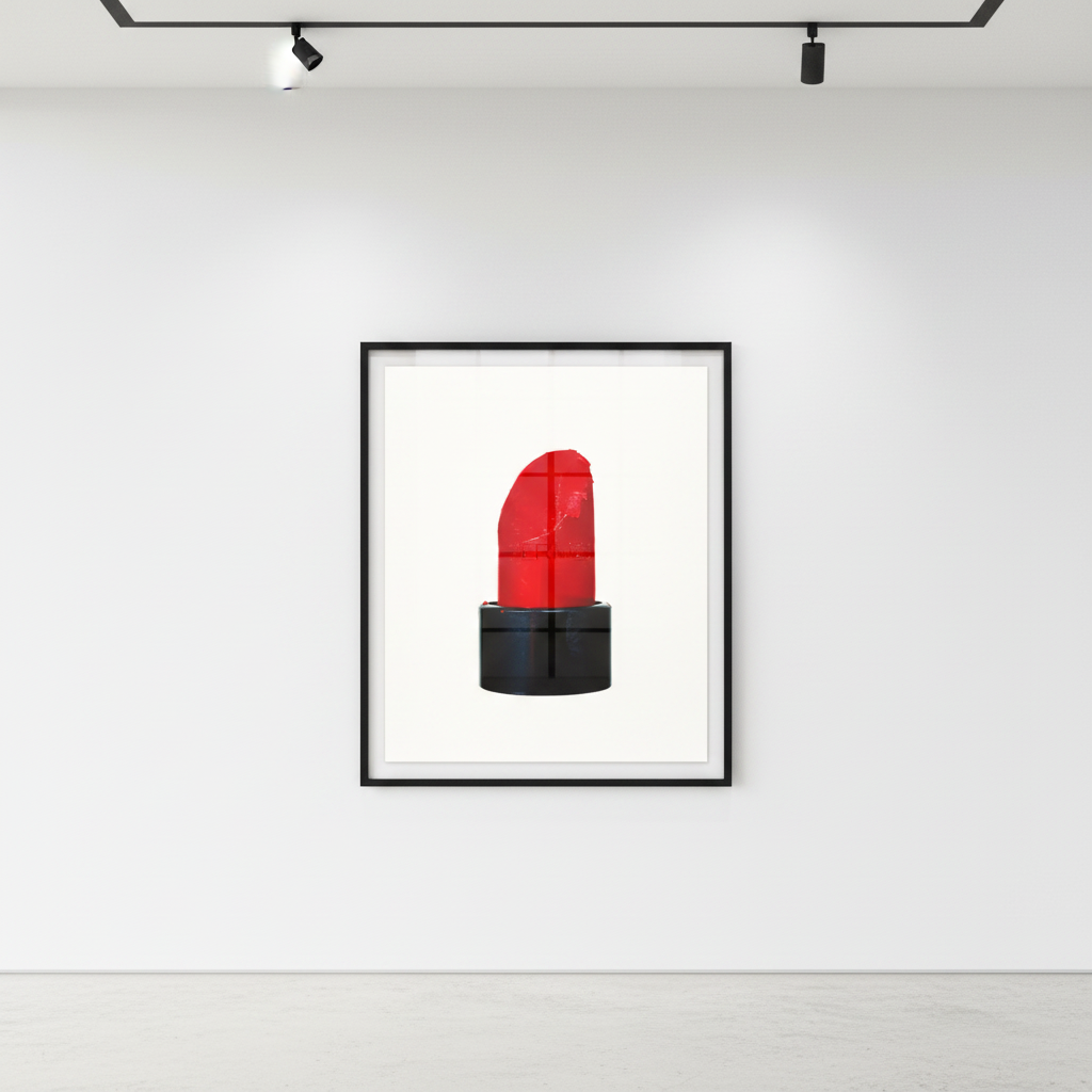 Tyler Shields - Hermes Lipstick, 2024, Digital C Print