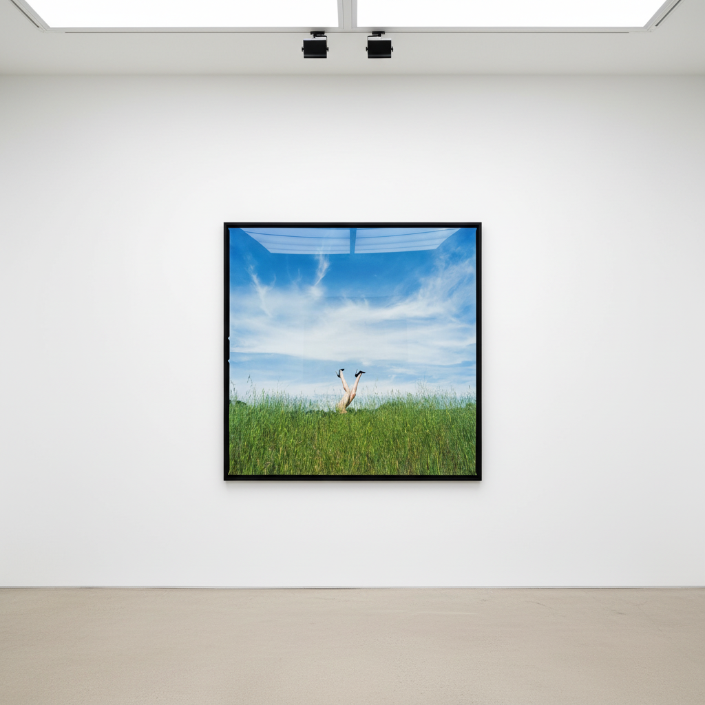 Tyler Shields - Legs in the Tall Grass, 2023, Digital C Print