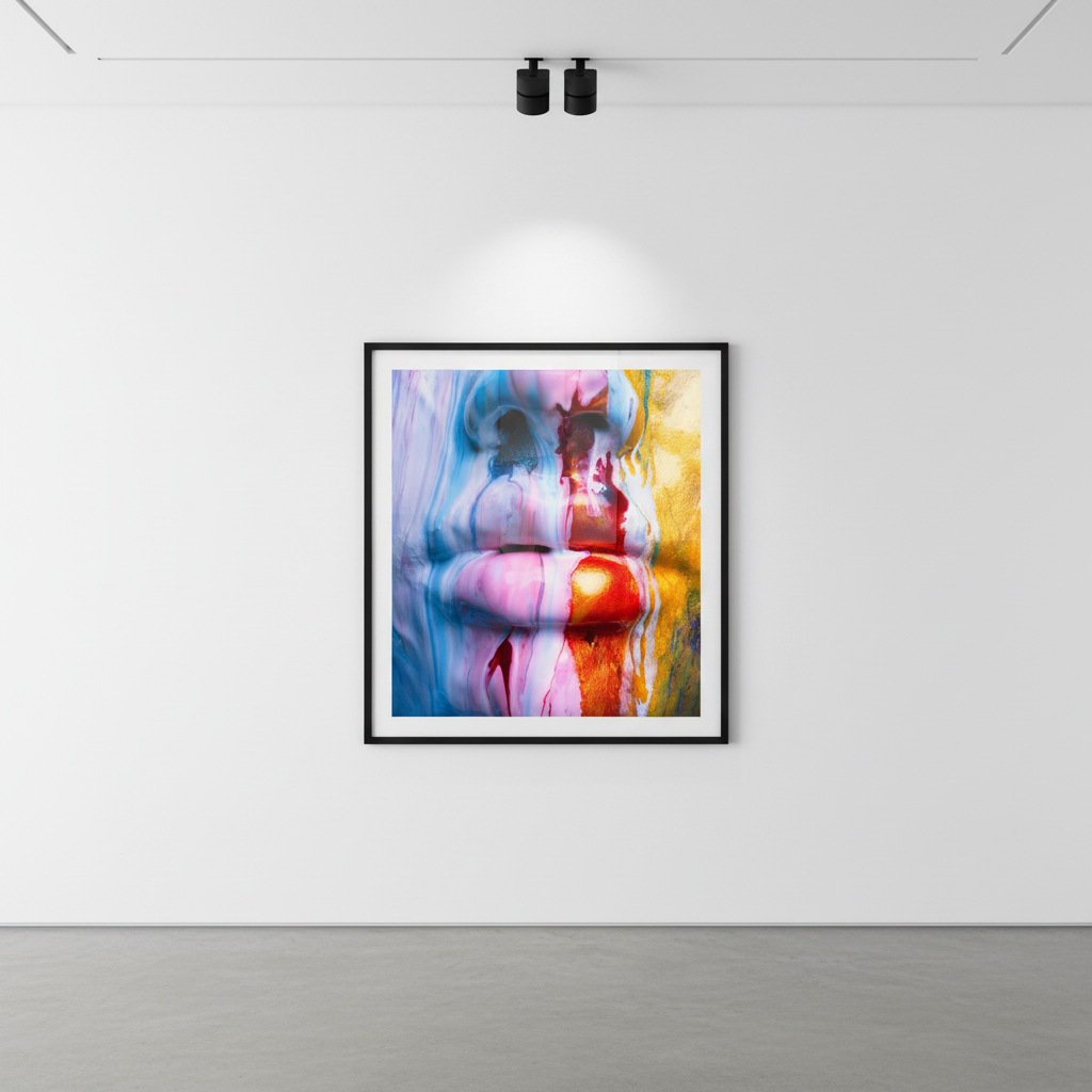 Tyler Shields - Multi Color Mouth, 2018, Digital c print