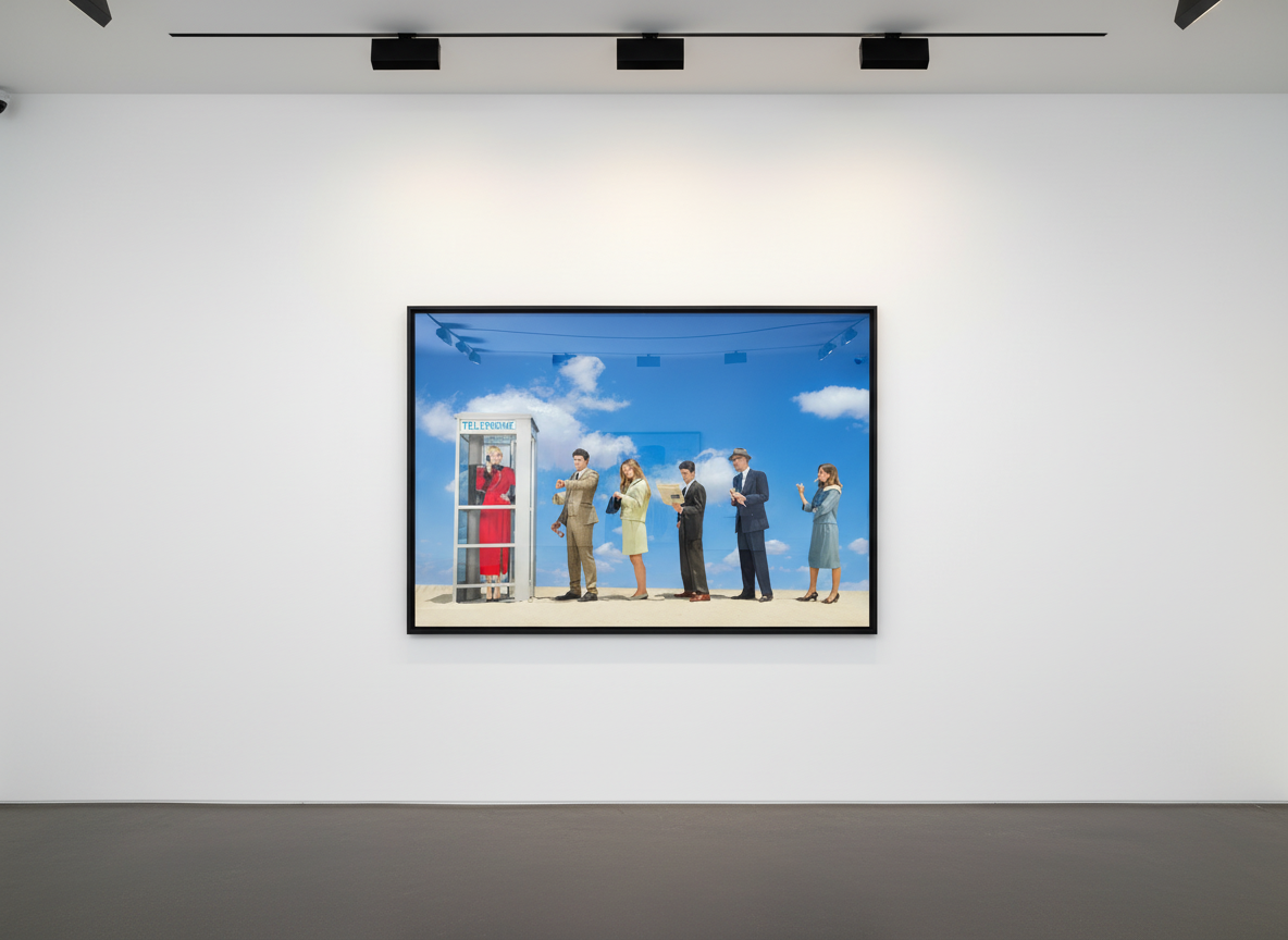 Tyler Shields - Phone Booth, 2021, Chromogenic Print