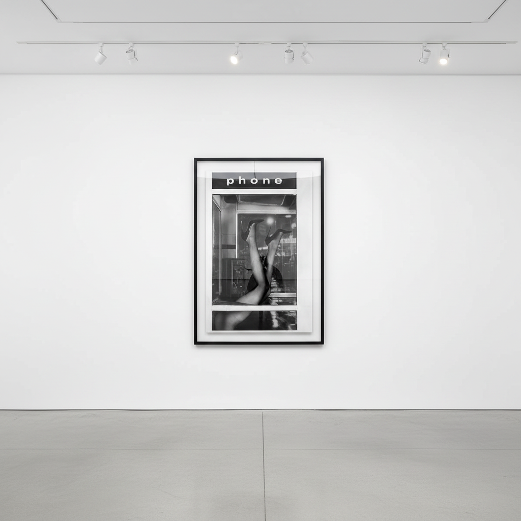 Tyler Shields - Phonebooth Legs, 2022, Digital c print