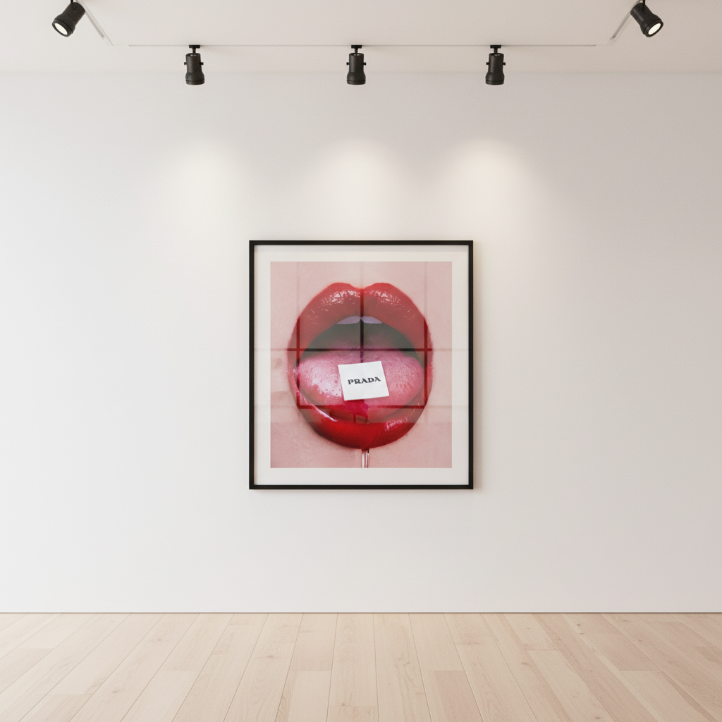 Tyler Shields - Prada Bubble Gum, 2023, Digital c print