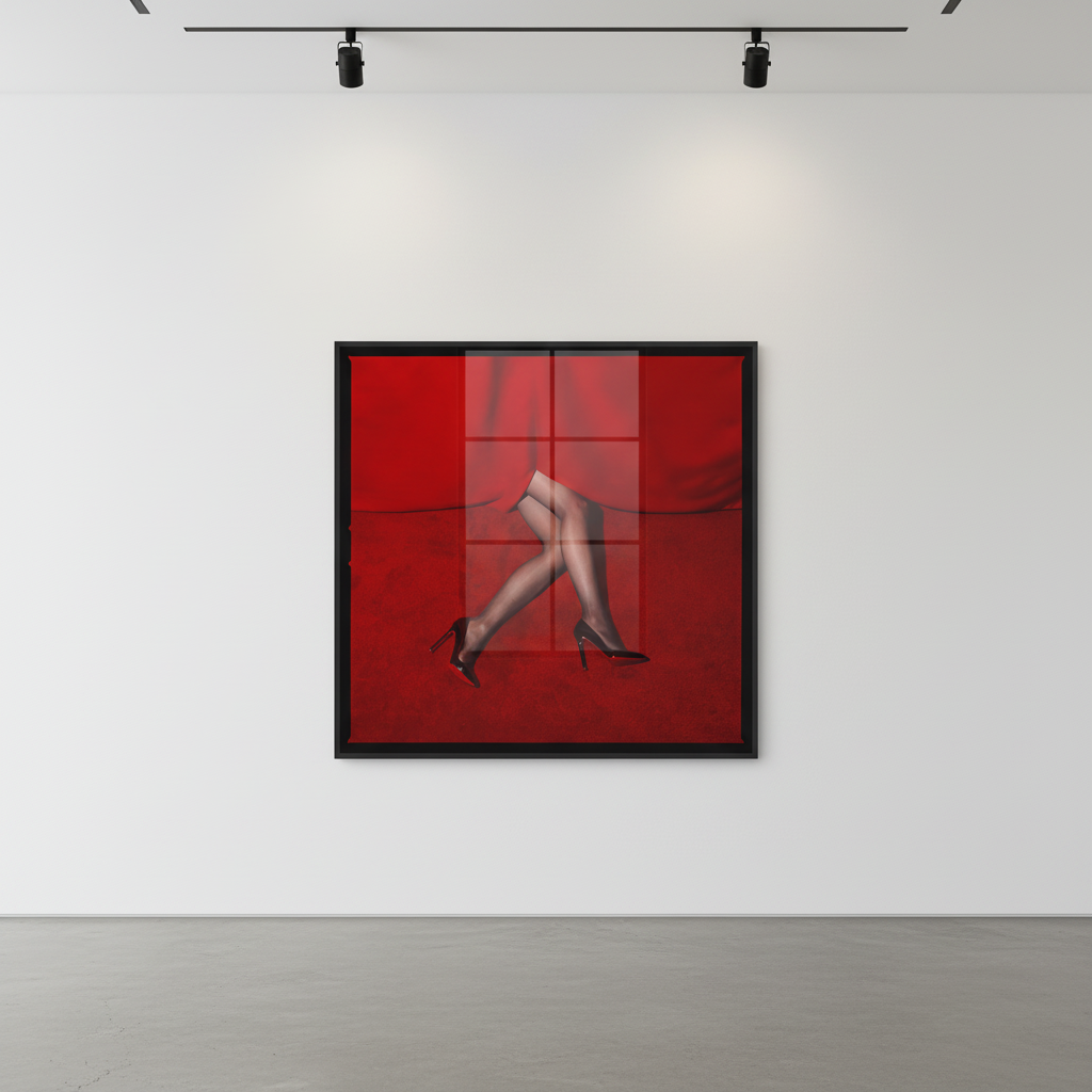 Tyler Shields - Red Legs, 2021, Digital c print