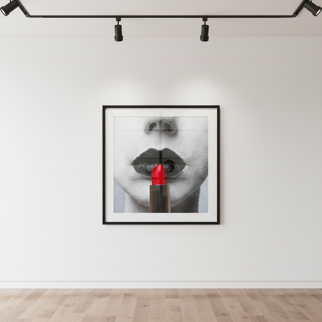 Tyler Shields - Red Lipstick, 2019, Digital C Print